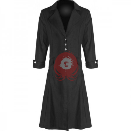 Possessed Men Black Gothic Cotton Coat Possessed Men Black Gothic Cotton Coat